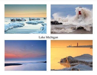 Photo Note Cards - Lake Michigan