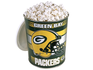 Green Bay Packers Popcorn Gift Tin - 1 Gallon